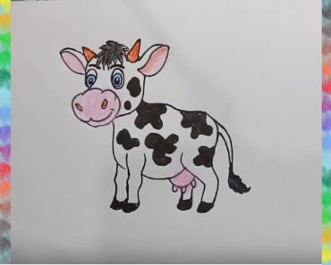 How-to-draw-a-cute-cartoon-cow-step-by-step-for-kids-370x297
